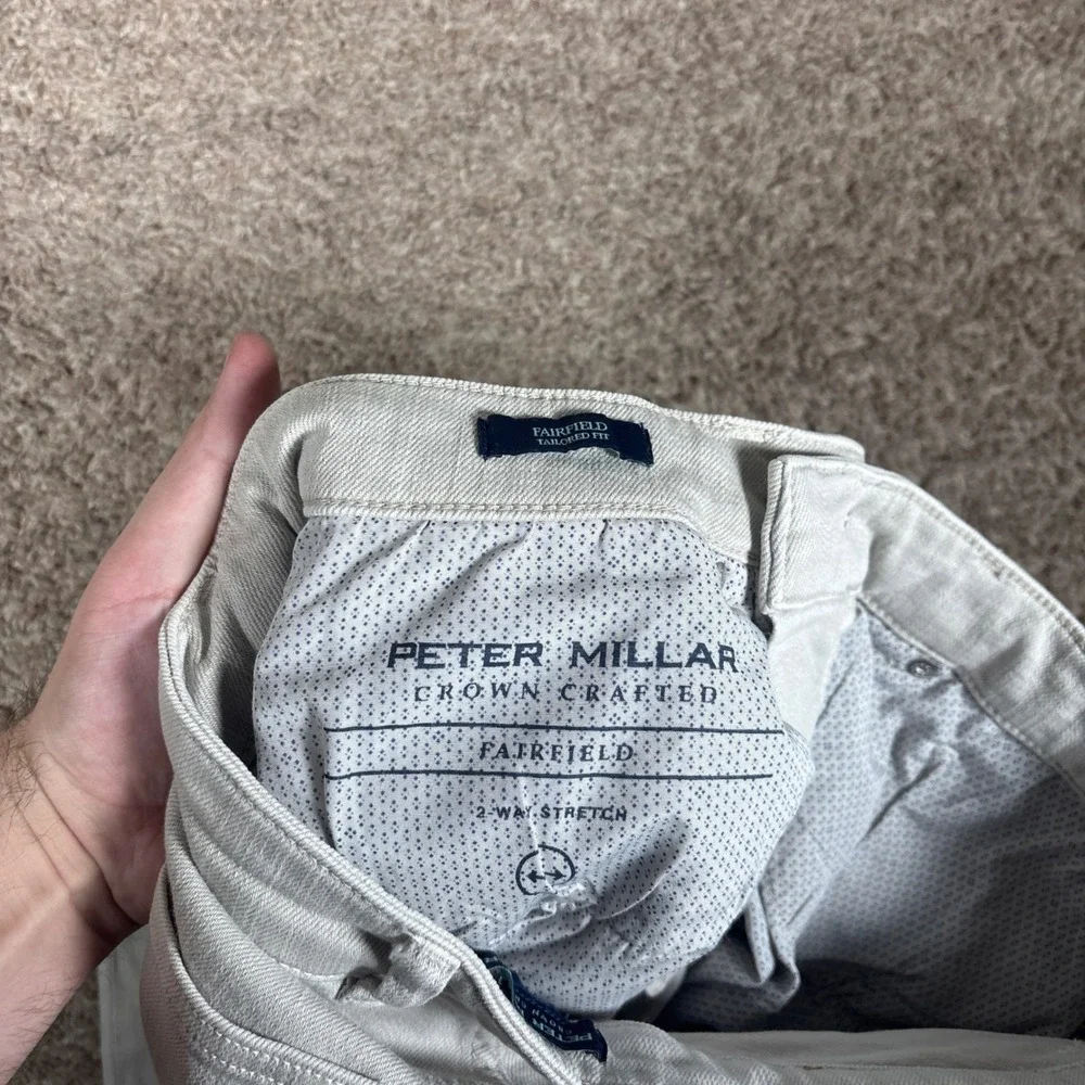 Peter Millar Crown Crafted Fairfield Tailored‎ Fit Grey Stretch Pants 30/32